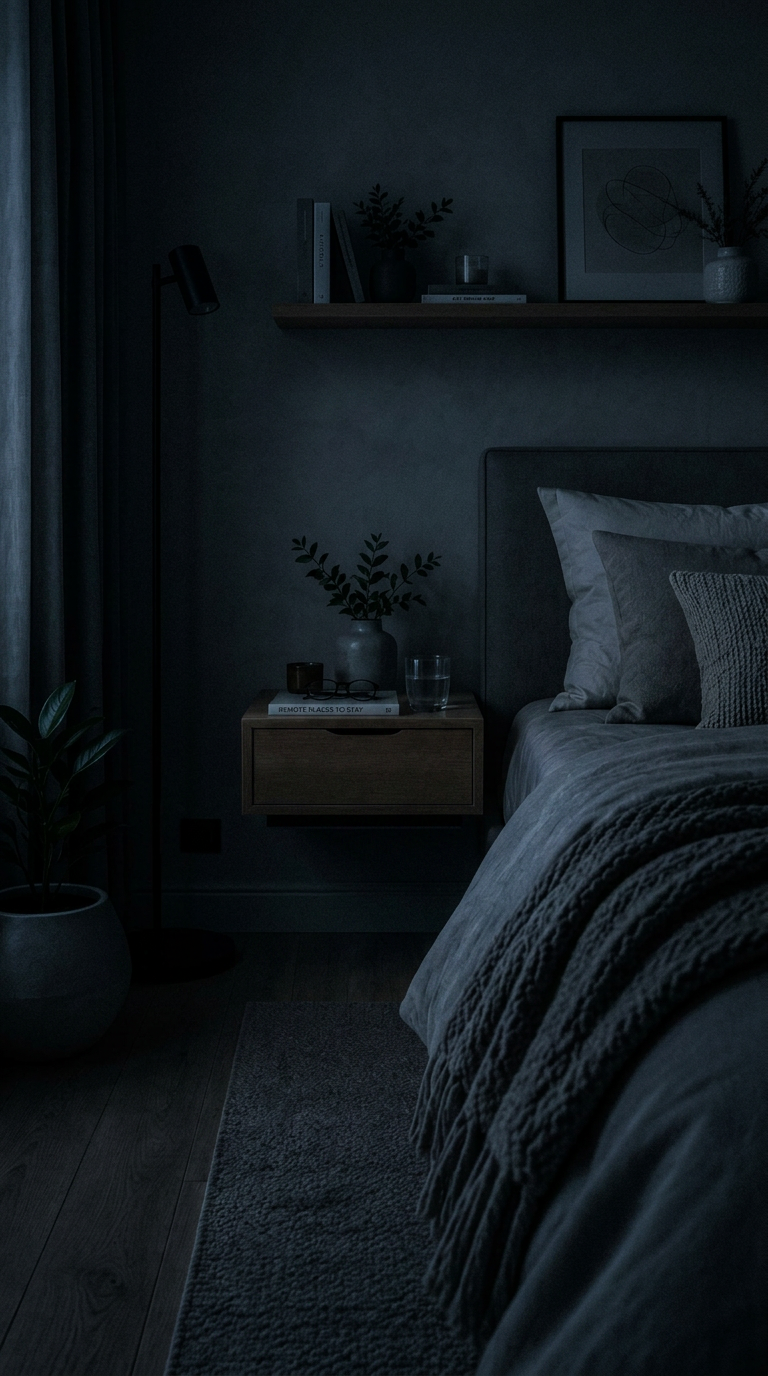 Antes: dormitorio a oscuras