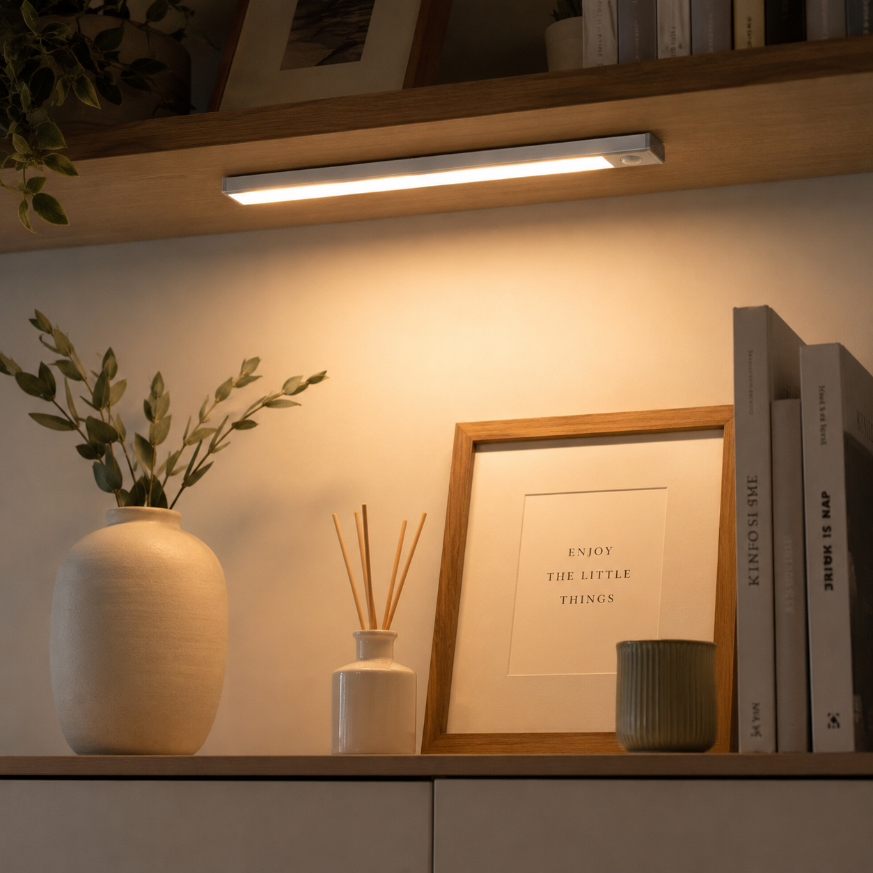 Estantería: Los objetos que te gustan, iluminados como merecen.